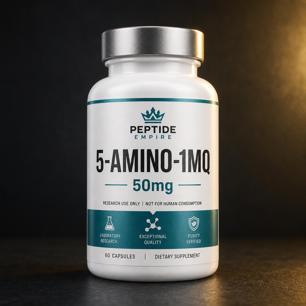 5-Amino-1MQ research peptide vial — Peptide Empire