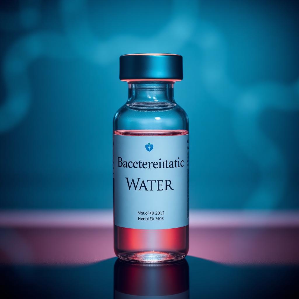 Bacteriostatic Water research peptide vial — Peptide Empire