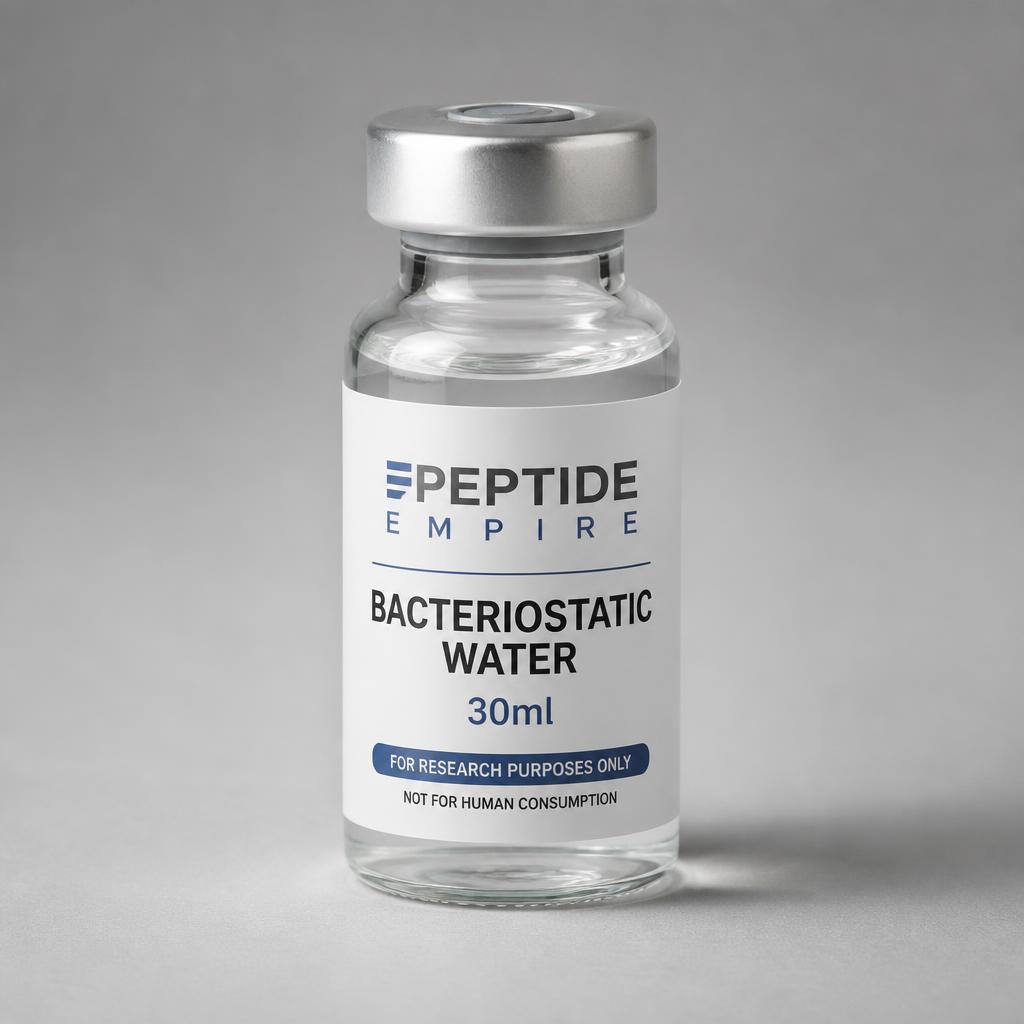 Bacteriostatic Water research peptide vial — Peptide Empire
