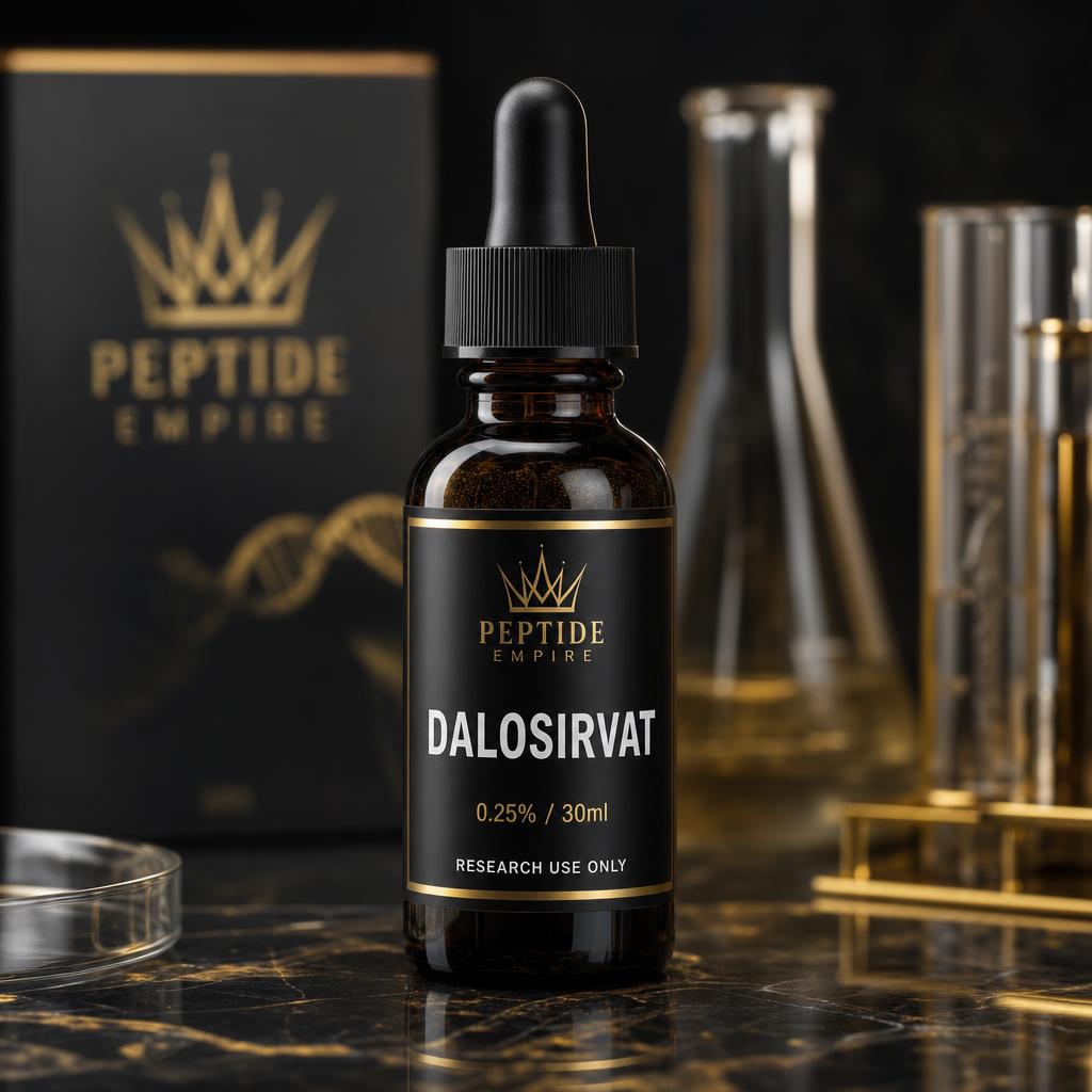 Dalosirvat research peptide vial — Peptide Empire