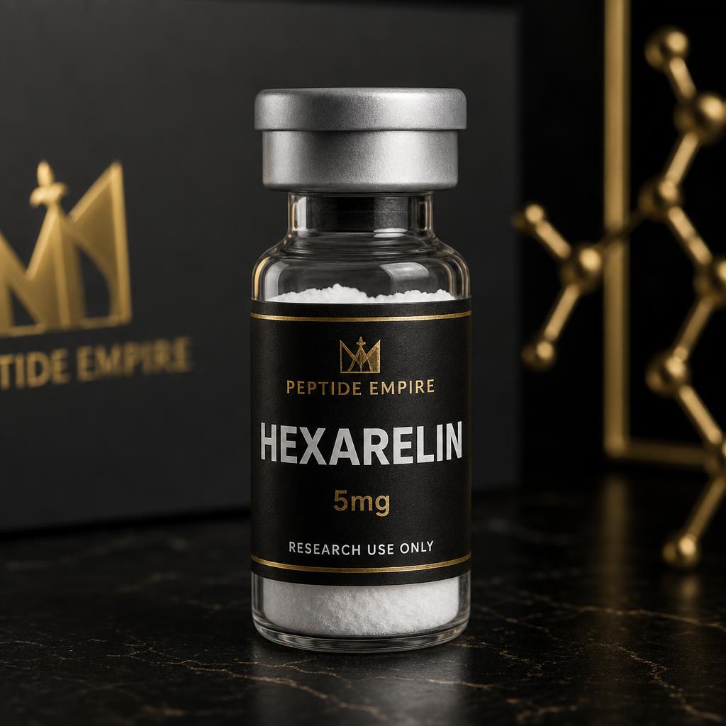 Hexarelin research peptide vial — Peptide Empire