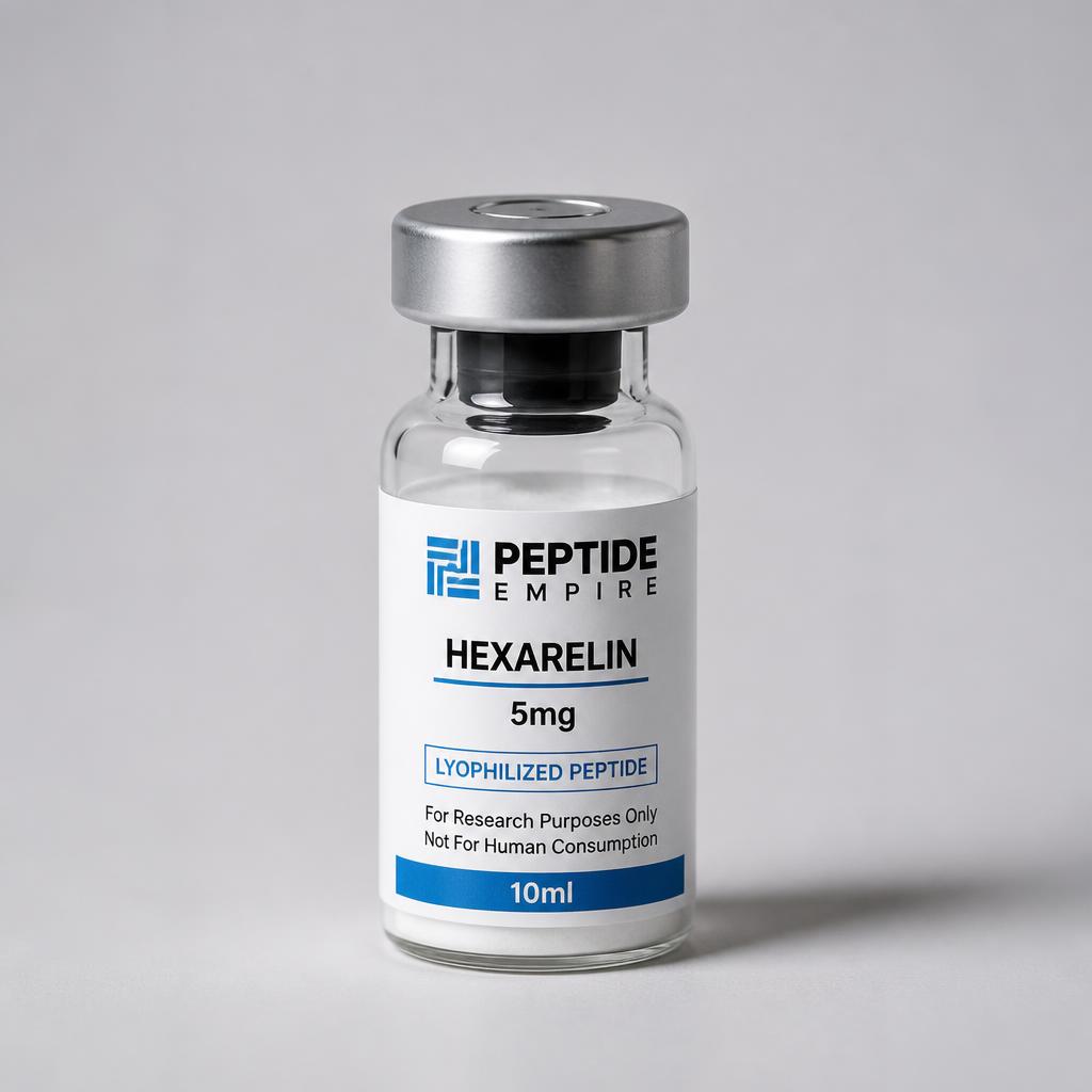 Hexarelin research peptide vial — Peptide Empire