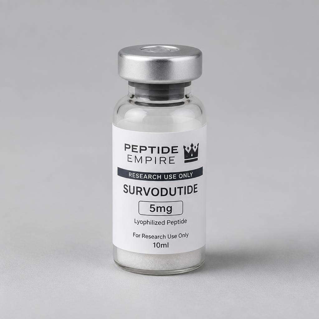Survodutide research peptide vial — Peptide Empire