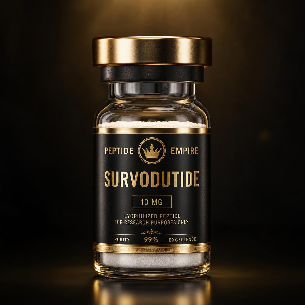 Survodutide research peptide vial — Peptide Empire